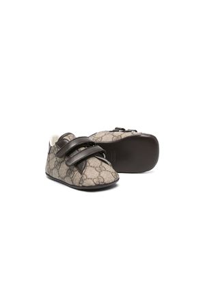 sneakers in pelle marrone GUCCI KIDS | 772387FACX39752